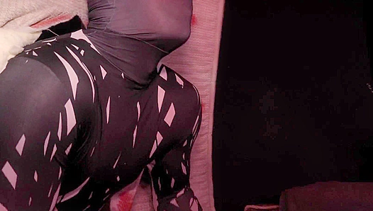 Halloween Fever: Adrian Hart Gags on Huge Dick — Deep Throat Action