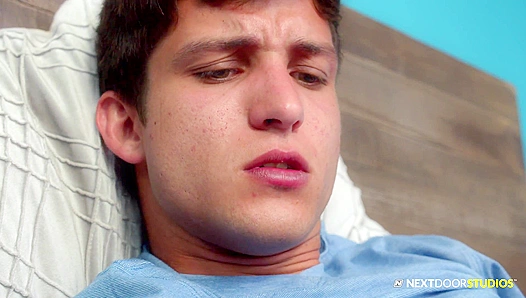 Stepbro Caught Jerking Off to Gay Porn—Moans, Cum Forbidden Heat – 18+