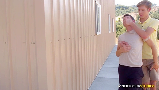 Busted Jacking Off Post-Class — Naughty NextDoorTwink Action