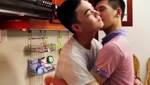 Asian Twin Delight: Hot Kisses Lead to Wild Bareback Passion – GayPorno 18+