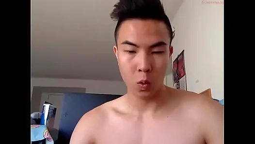 Slick Smooth: Horny Asian Twink Jerks Off in Steaming Solo Session – HotCumSolo 18+