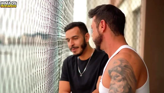 Brazilian Twins Take Dads Massive Cock for the First Time – Deep Throat Action