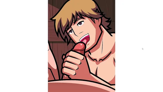Sculptor Stuns Onlookers with Hot 2D Blowjob and Explosive Cream Pie – ManfulGayX 18+