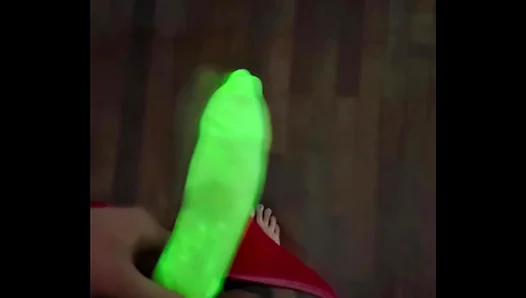 Neon Nights: Wild Brazilian Stud Jerks Off Hard Under Glowing Lights – 18+