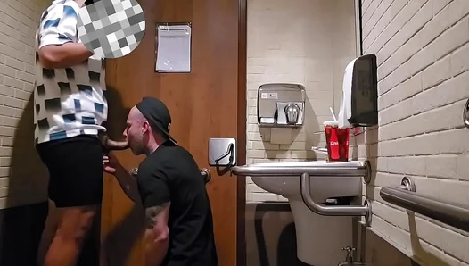 Big Dick Public Anal Surprise: Amateurs First Time In A Mall Bathroom – 18+