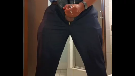 Professors Steaming Solo Act in Dress Shirt Tie – Forbidden Cravings Exposed