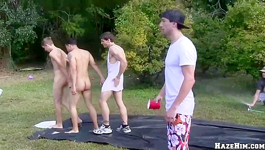 Blindfolded in Public: Humiliation Leads to Hard Bareback Glory – GayPornX 18+