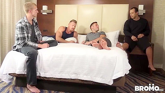 Zane Anders Commands Hardcore Domination Over Leon Lewis — BromoUSA Gang Bang