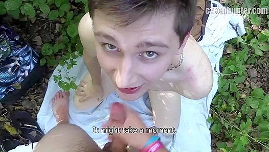 Czech Beauty Rides Hard Outdoors for Wild Bareback Fun – XXX Gay 18+