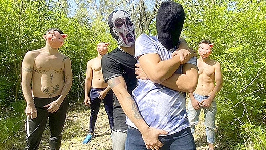 Latin Twinks Get Dirty in a Passionate Outdoor Threesome – Steaming Gay Fun