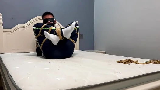 Ebi-Bound in White Socks Pleads with Gagged Whimpers – GayBondage 18+