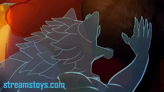 Beard-to-Beard Pleasure: Chubby Bears Swap Hot Oral Under Moonlit Flames – 18+