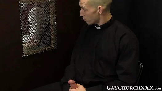 Blonde Priests Steaming Confession Turns into Sinful Passion – 18+