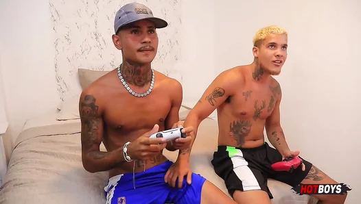 Game Over? Not Yet—Blowjob Heat with My Tattooed Stud – Hot Gay Scenes