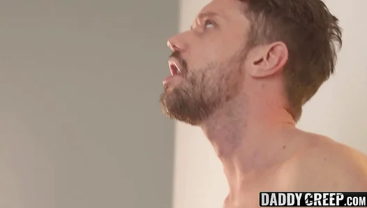 Seduced by Daddys Monster Dick — Hot Raw Blowjob Bareback Ride in the Kitchen