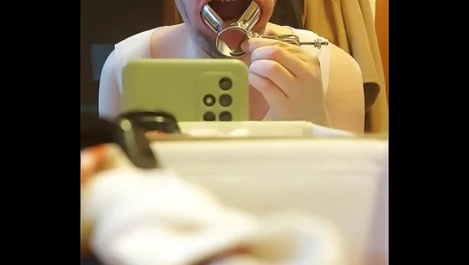 Chubby Cute Takes Medical Exam — Doctor Fills His Face With Load – 18+