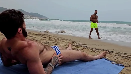 Muscle Latino Arab Twinks Go Wild — Bareback Beach Throats Passion