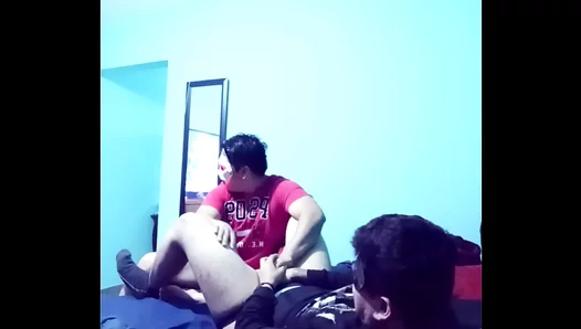 Straight Loser Sucks Best Friends Dick After Daring Loss – Hot Gay Oral Action 18+