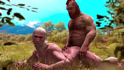 Witcher Dominates Under the Sun: Hot Outdoor Anal Ride Adventure – 18+