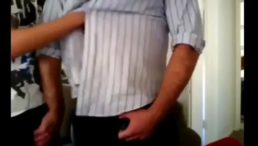 He Devours Big Neighbors Thick Cock Then Takes Rope Facial – Amateur GayPorn