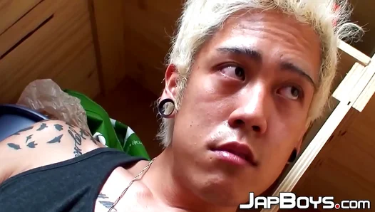 Blond Japanese Twink 18+ Takes It Deep + Cums Hard Solo – Steamy Full Scene