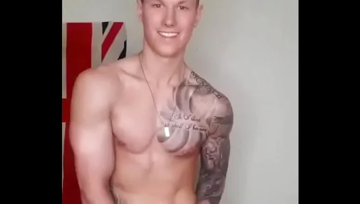Hard Muscle Stud Shows Off His Massive Load – Fiery Solo Ride – 18+