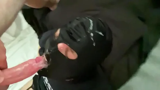 Deep Throat Glory: Submissive Twink Gags on Huge Dick for Dom – Blowjob Session