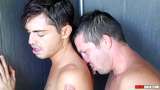 Steamy Shower Ride: Grayson Takes Mickeys Thick Load Deep – GayPornHeat 18+