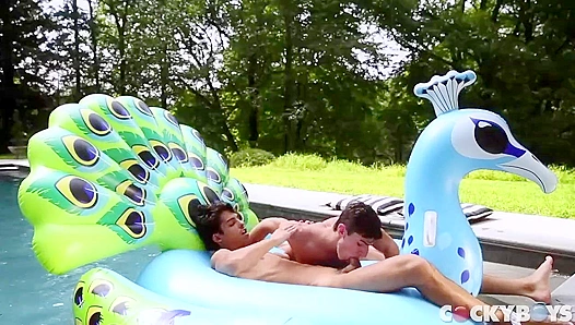 Aiden Ward Nico Leon Heat Up the Poolside with Wild Anal Action – CockyBoys