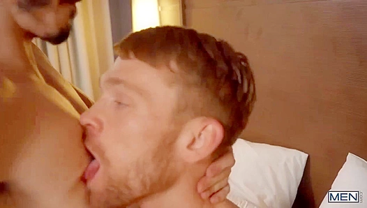 Bareback Glory: DamienKyle Takes CalhounSawyers Tight Virgin Hole – Fresh Meat
