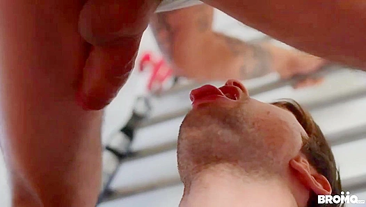 Sweat-Drenched Glory: Drew Dixon Rides Hard Post-Workout — Ryan Bones Delivers Raw Power