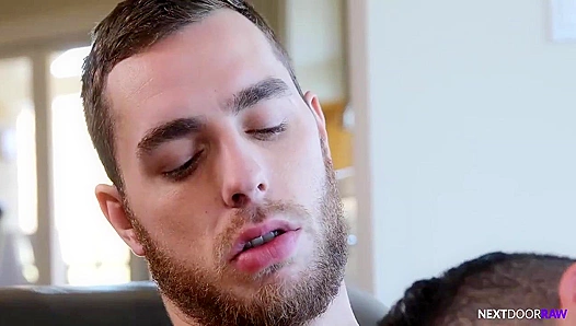 Jeremy Carter Goes Wild on the Leather Couch – Hard fucking Action NextDoor Raw