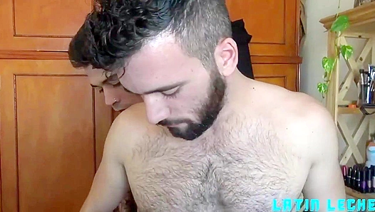 Two Horny Latinos Heat Up With Steamy Threesome Action – LatinLeche 18+