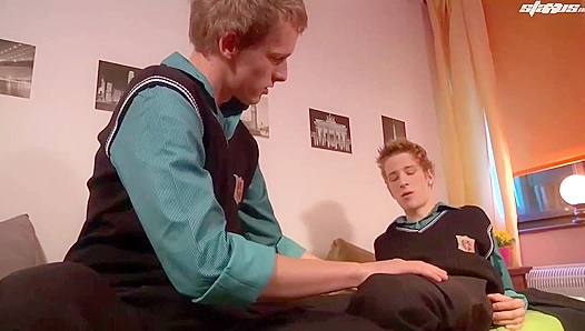 Jon Roz Tom Nutt Heat Things Up Ass-to-Ass in Steaming Pre-Gay Action – GayXXX