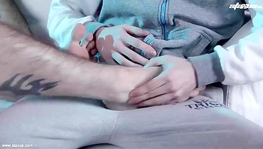 Fiery Foot Play Rough Bareback Action – Tim Law vs Tim Walker GayPornHeat 18+
