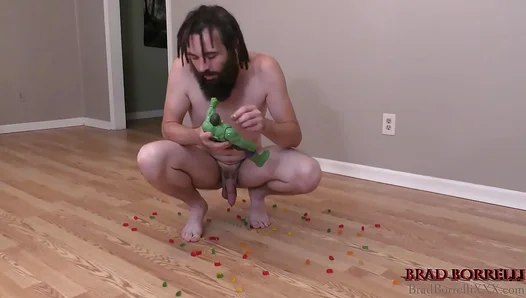 Hairy Hero Dominates Petite Foe — Intense anal massage muscle worship – 18+