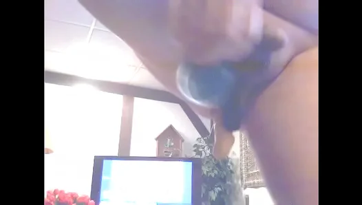 Triple Pleasure Overload: Amateur Squirms as Three Massive Toys Fill Him Deep – 18+