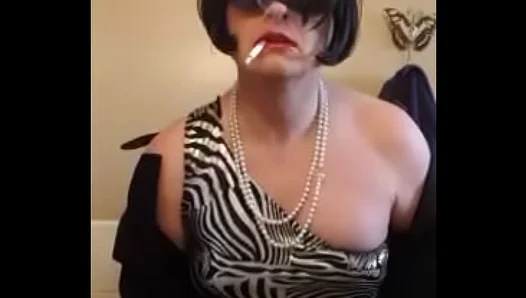 Nikkis Shinny Silver Seduction: Barefoot Tease Smoldering Looks – 18+