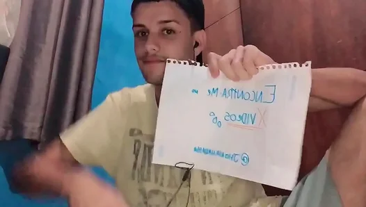 Young Brazilian Twink Shows Off Massive Hard cock — AmateurHeat Verified 18+