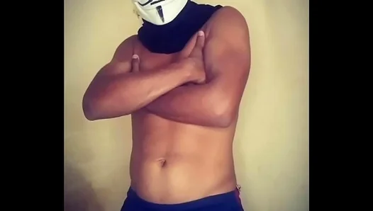 Masked Hunk Devours Giant Dick — Hot Brazillian Bareback Ride 18+