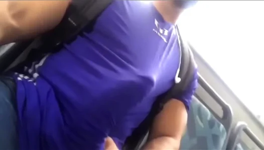 Huge Muscle Stud Exposes Thick Rod on Train — Raw Twink Cant Look Away 18+