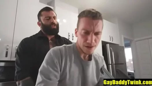 Markus Takes Control: Raw Passion With His Sweet Young Twink in the Kitchen – Hot Daddy