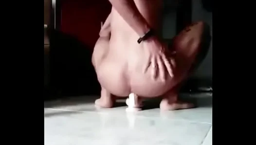 Dude Pulls Out Dirty Dildo After Intense Horny Solo Session – Total Chaos