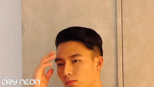 Steamy Solo Session: Horny Japanese Twink Strips for Heatwave Undies Shoot – 18+
