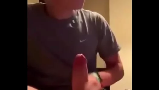 Hot Fresh Meat Juggles Himself Bareback On Livestream — Full Masturbation Display –