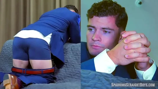 Wes Smiths Tight Cheeks Slapped Hard Beneath Sharp Suit – Steamy Office Action