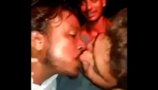 Steamy Embrace: Two Indian Guys Lost in Passionate, Endless Kisses – GayKissFever 18+