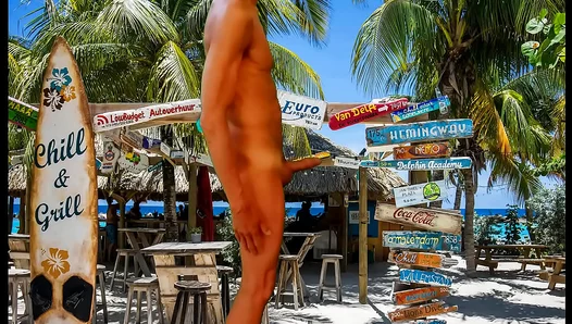 Smooth-Touch Tease: Slender Tropical Boy JERKS OFF Naked Hard cock – Hot Solo Fun 18+