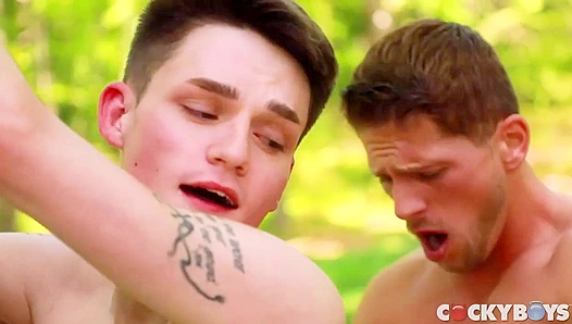 Avery Jones Swallows Roman Todds Bare Load Outdoors – Steamy Gay Sex – CockyBoys