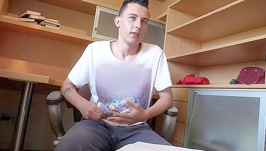 Twink Pays Debt Big Time with Desperate Blowjob — POV Style GayPornHub 18+